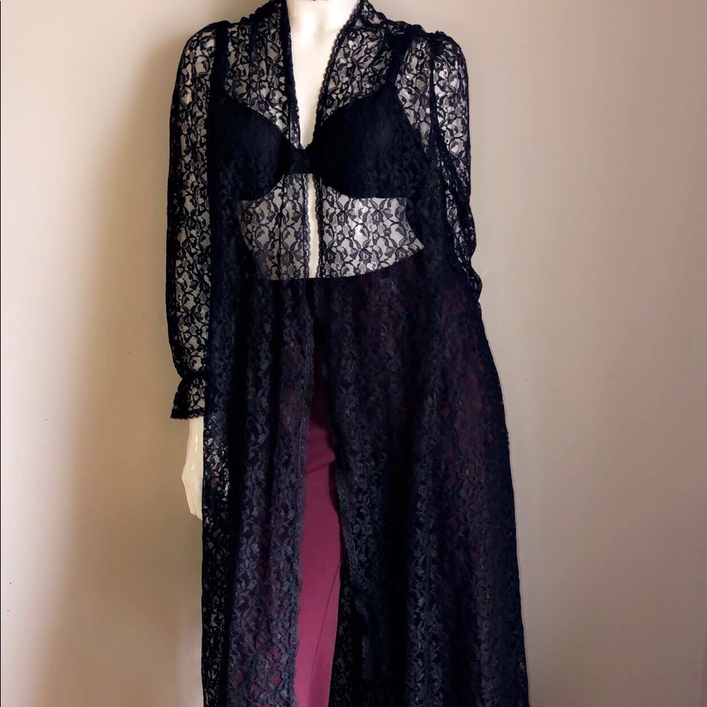 Long lace duster